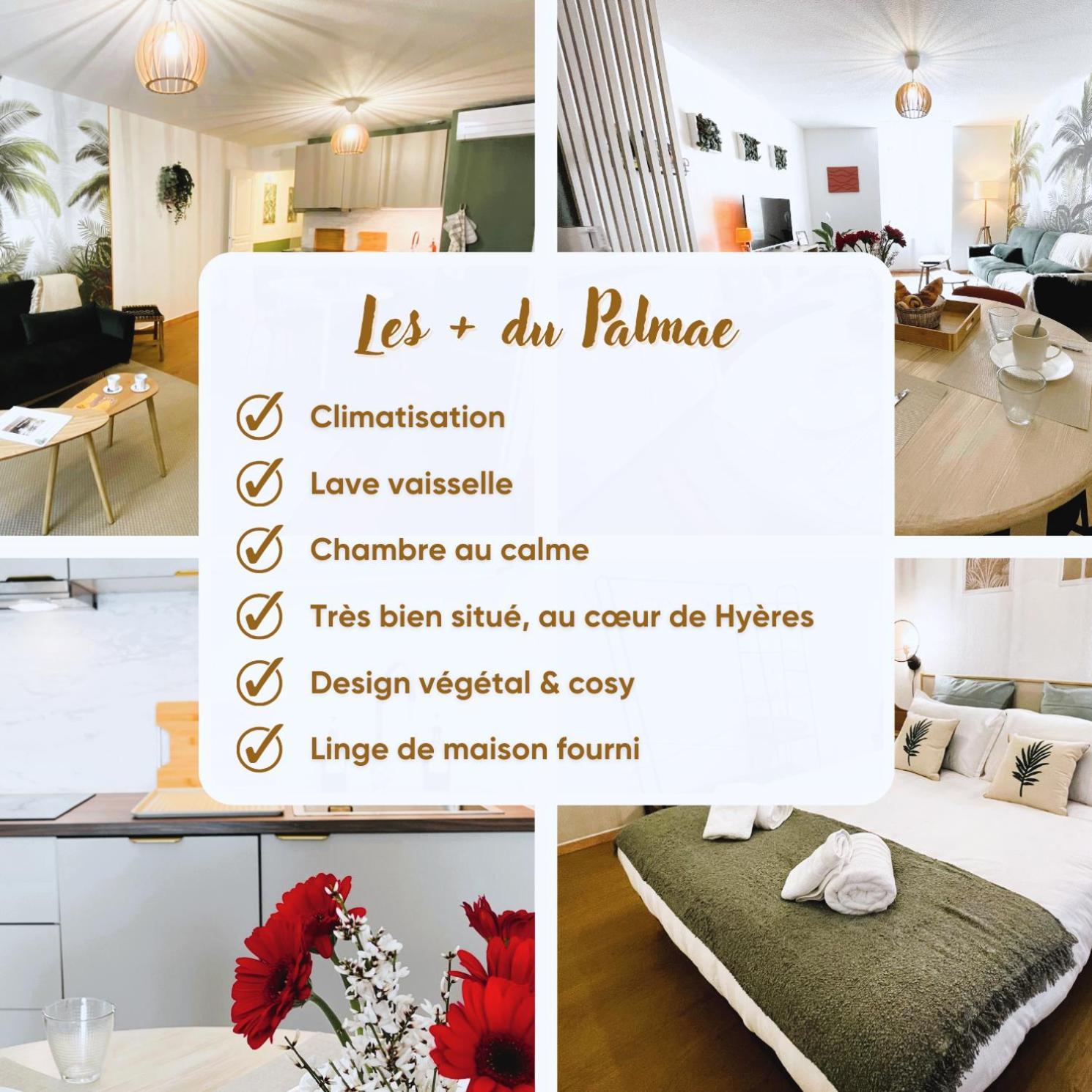 Le Palmae, Serenite Et Charme En Coeur De Ville 耶尔 外观 照片